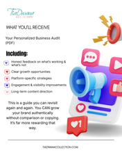 Load image into Gallery viewer, Business Audit - I Want to Help You Grow!
